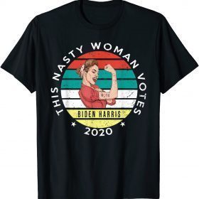 This Nasty Woman Votes Biden Harris 2020 Feminist Election T-Shirt