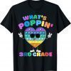 Classic 3rd Grade First Day Of School Pop It Push It Fidget Toy Kids 2021 T-Shirt