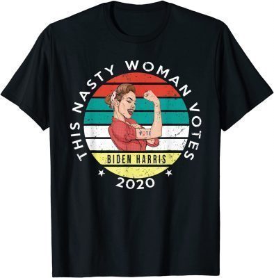 This Nasty Woman Votes Biden Harris 2020 Feminist Election T-Shirt