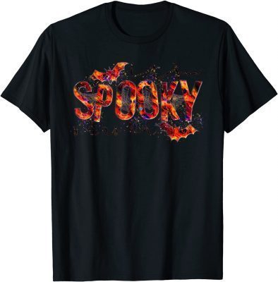 Tie Dye Bats It's Spooky Season Spooky Fan Halloween Costume T-Shirt