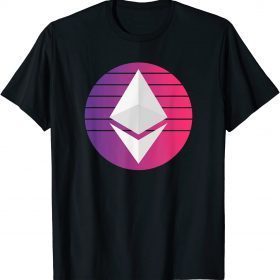 Ethereum ETH Logo Crypto Modern Trader Cryptocurrency T-Shirt