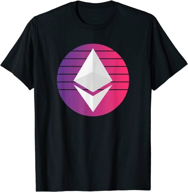 Ethereum ETH Logo Crypto Modern Trader Cryptocurrency T-Shirt