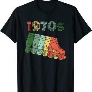 1970s Roller Skates 70s Disco Vintage Retro T-Shirt