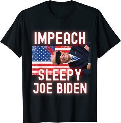 Classic Impeach Sleepy Joe Biden zzz Democrat DNC GOP 46 sleepmask T-Shirt