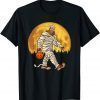 Bigfoot Mummy Costume Moon Halloween Funny Sasquatch DOTD 2021 T-Shirt