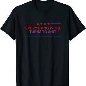 Everything Woke Turns to Shit Political Classic T-Shirt