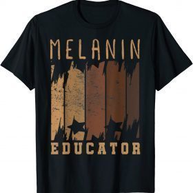Dope Melanin Teacher Black Teachers Dope Black Educators Classic T-Shirt