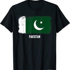 Pakistan Vintage Flag Shirt - Pakistani independence day 2021 T-Shirt