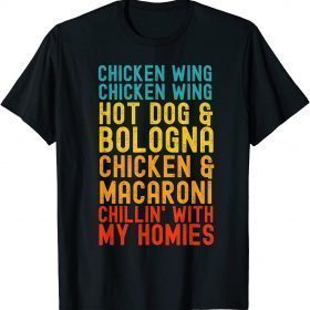 Unisex Kids Chicken Wing Chicken Wing Hot Dog and Bologna Men Adult T-Shirt