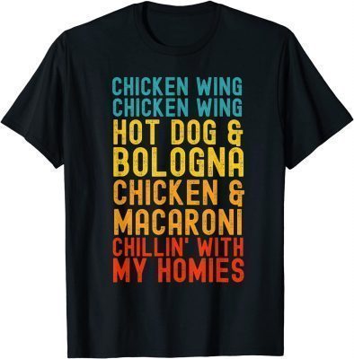 Unisex Kids Chicken Wing Chicken Wing Hot Dog and Bologna Men Adult T-Shirt