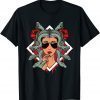 Medusa Snakes Greek Mythology Sunglasses Roses Gift Tee Shirt