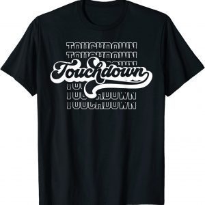 Vintage Style Touchdown Game Day Football Sports Fan Gifts T-Shirt