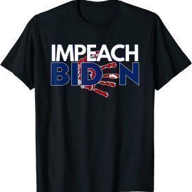 Classic Impeach Biden Bloody Handprint T-Shirt