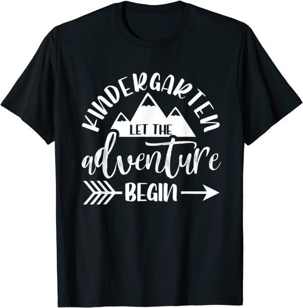 Official First Day Of Kindergarten 1st Day Let The Adventure Begin T-Shirt