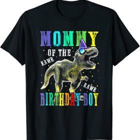 Classic Mommy Dinosaur Shirt Funny Cute Birthday Boy Family Apparel T-Shirt