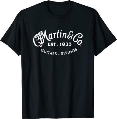 Official Martin Guitars Logo Merchandise T-Shirt