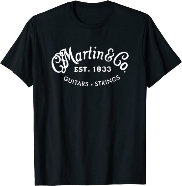 Official Martin Guitars Logo Merchandise T-Shirt