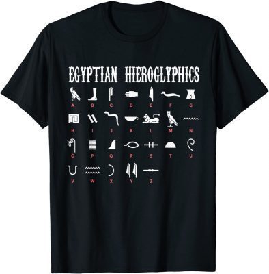 Egyptian characters, Egypt hieroglyphics history T-Shirt