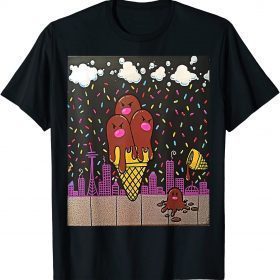 Graphic Drawing Seattle Ice Cream T-Shirt