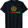 Afghanistan Flag Emblem National Symbol Afghan Flag Clothes T-Shirt