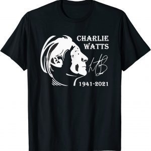 Rip Charlies Watts Rock Thank You for The Memories 2021 T-Shirt
