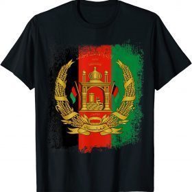 2021 Vintage Afghanistan Afghan Flag Support Freedom T-Shirt