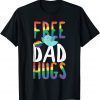 FREE DAD HUGS Tee Rainbow Gay Pride LGBT T-Shirt