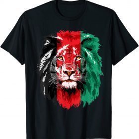T-Shirt Afghanistan Flag Lion Free Afghanistan