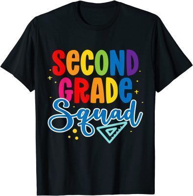 Back To School 2nd Grade Second Grade Squad Teacher T-Shirt