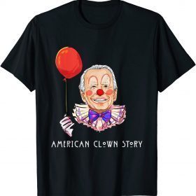 Official Joe Biden Horror American Clown Story Halloween Costume T-Shirt