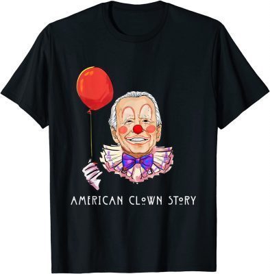 Official Joe Biden Horror American Clown Story Halloween Costume T-Shirt