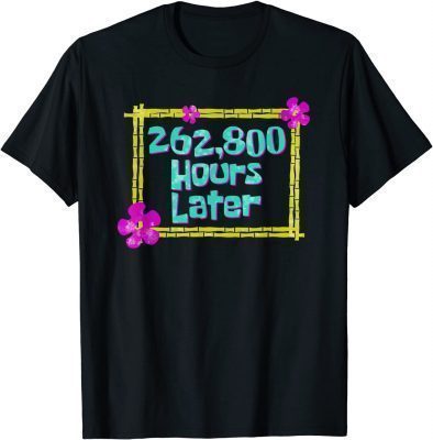 Funny 262,800 Hours Later 30 year old birthday party T-Shirt