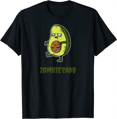 T-Shirt Halloween Scary Zombie Zombie'Cado Funny