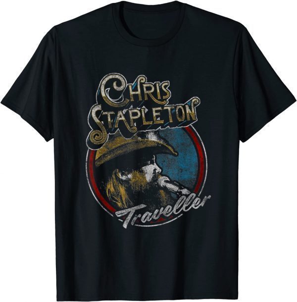 Classic Love Chris Art Stapleton Cool Man Cowboy Musical Traveller T-Shirt