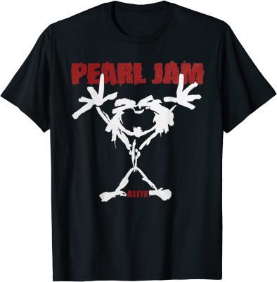Pearls Jams Alive Stickmans Logo Unisex T-Shirt