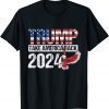 Trump 2024 flag take America back men women - Trump 2024 T-Shirt