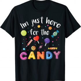 Halloween Candy Corn Costume Men Women Lollipop Kids Boys Unisex T-Shirt