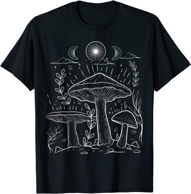 Goblincore Aesthetic Dark Academia Cottagecore Mushroom T-Shirt
