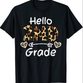 Hello 2nd Second Grade Back First Day Of School Girl Teacher T-Shirt