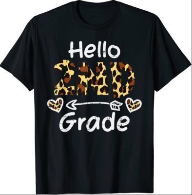 Hello 2nd Second Grade Back First Day Of School Girl Teacher T-Shirt