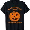 Unisex Halloween 1978 holiday spooky gift myers pumpkin haddonfield T-Shirt