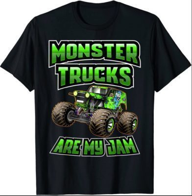 Vintage Monster Truck are My Jam, Truck Boys Birthday Tee Shirt