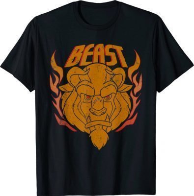 Disney Beauty and the Beast Flames Gift T-Shirt