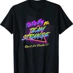 Teamstrange Totally 80s Rock On Dude Rad Grid Style Gift T-Shirt