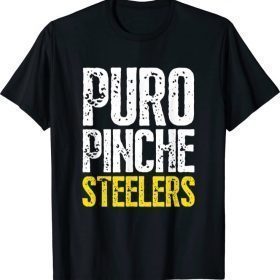 Puro Pinche Steelers Fans Distressed T-Shirt