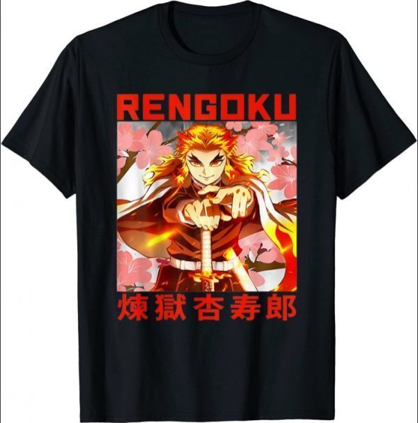 Demons Slayers Kimetsus No Yaibas Rengokus T-Shirt