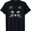 Cat Face T Shirt: Halloween Tshirt For Women Girls Boys Kids Classic T-Shirt