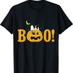 Unisex Peanuts Halloween Boo Pumpkin T-Shirt