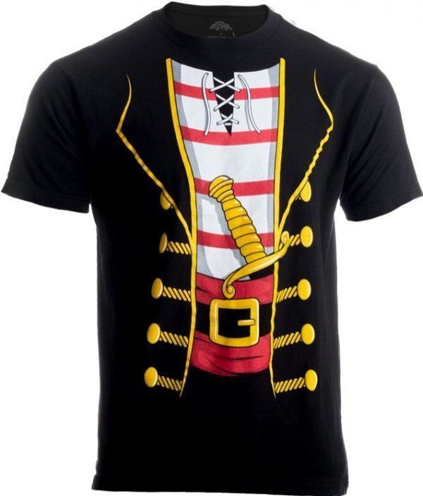 Pirate Costume Jumbo Print Novelty Funny Caribbean Cruise Shirt Unisex T-Shirt