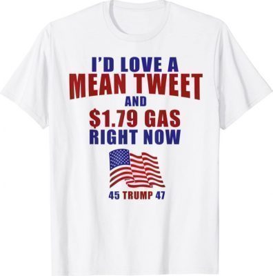 Pro Trump Supporter Id Love a Mean Tweet Gas Prices 2021 T-Shirt